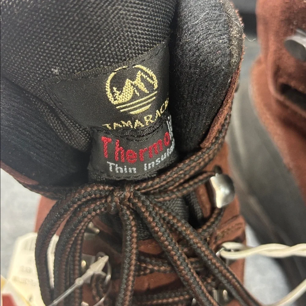 Tamarack thermolite leather lace up insulated  Black and Brown  Boots size 10